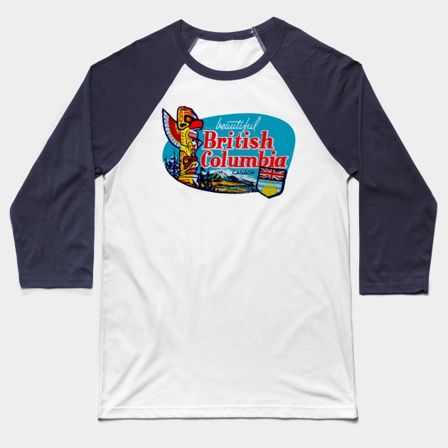 Beautiful British Columbia Canada Vintage Baseball T-Shirt by Hilda74